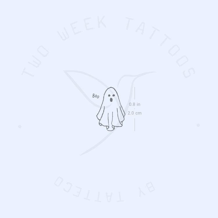 Boo Ghost Semi-Permanent Tattoo - Set of 2