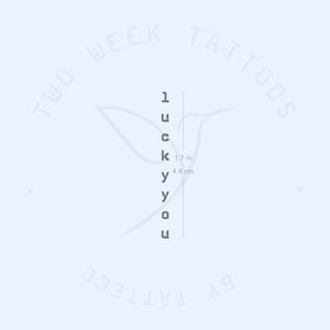 Lucky You Semi-Permanent Tattoo - Set of 2