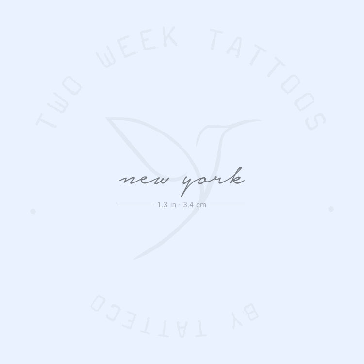 New York Semi-Permanent Tattoo - Set of 2