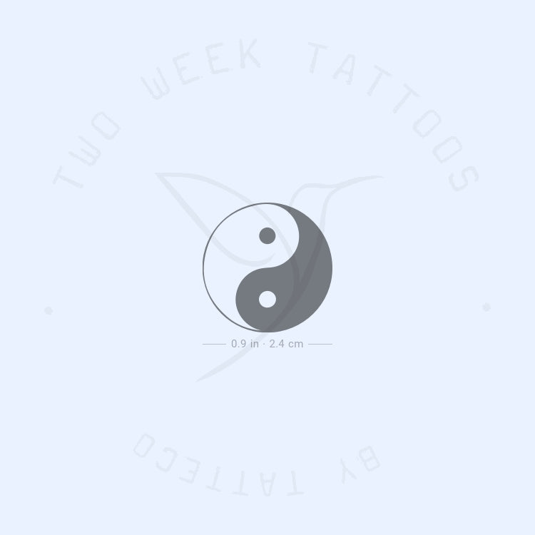 Yin Yang Semi-Permanent Tattoo - Set of 2
