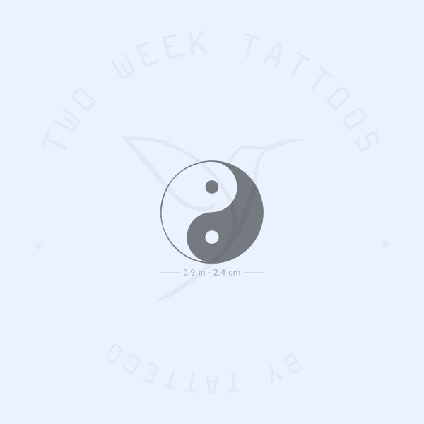 Yin Yang Semi-Permanent Tattoo - Set of 2
