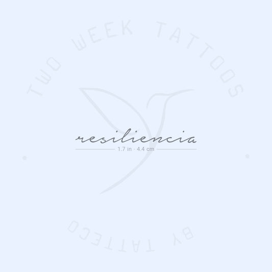Resiliencia Semi-Permanent Tattoo - Set of 2