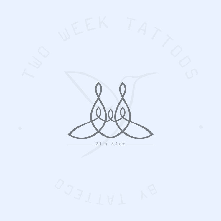 Family Of 5 Symbol Semi-Permanent Tattoo - Set of 2