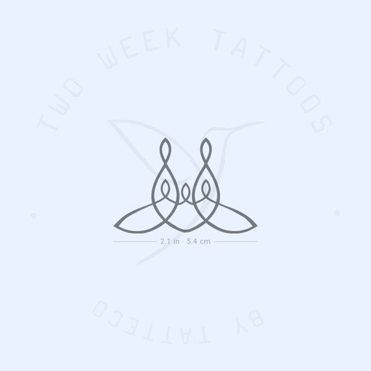 Family Of 5 Symbol Semi-Permanent Tattoo - Set of 2