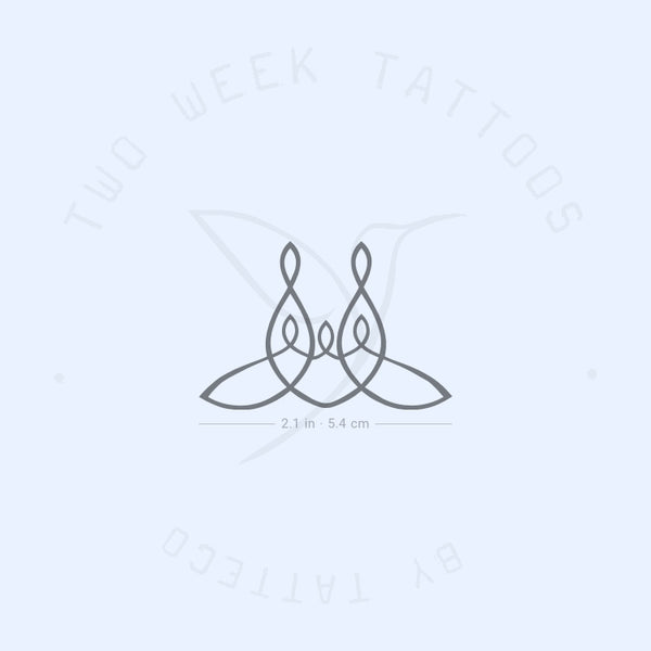 Family Of 5 Symbol Semi-Permanent Tattoo - Set of 2
