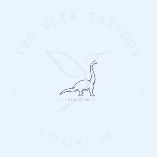 Tatuaje semipermanente de diplodocus - Juego de 2