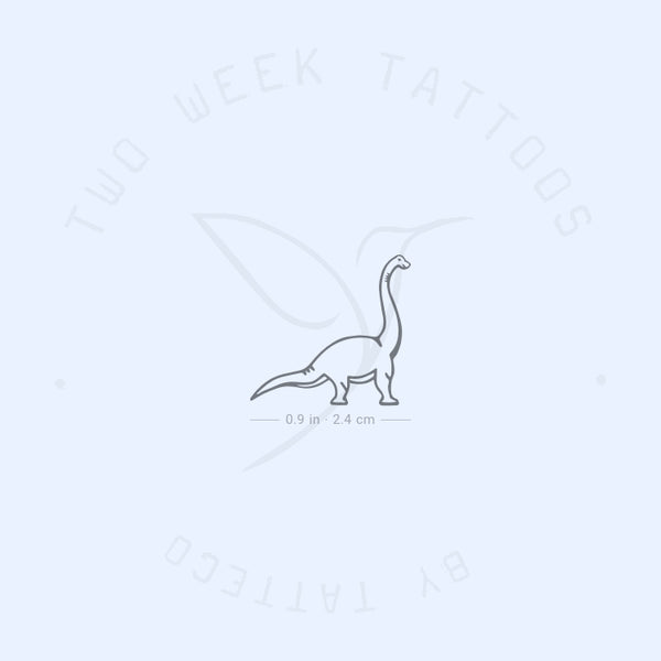 Diplodocus Semi-Permanent Tattoo - Set of 2