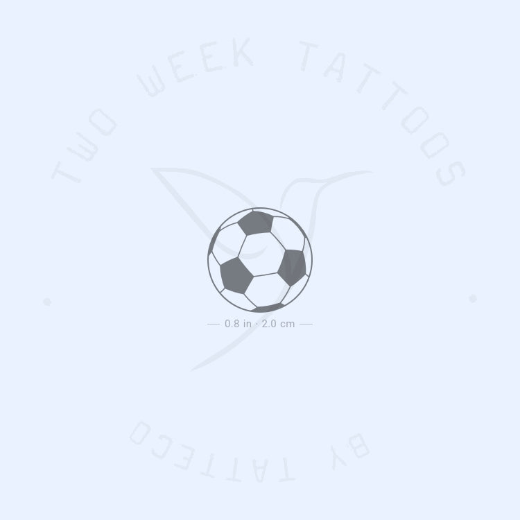 Tatuaje semipermanente de fútbol - Juego de 2