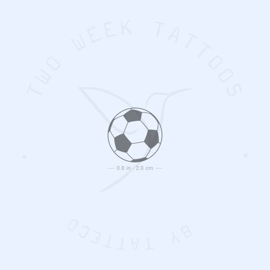 Tatuaje semipermanente de fútbol - Juego de 2