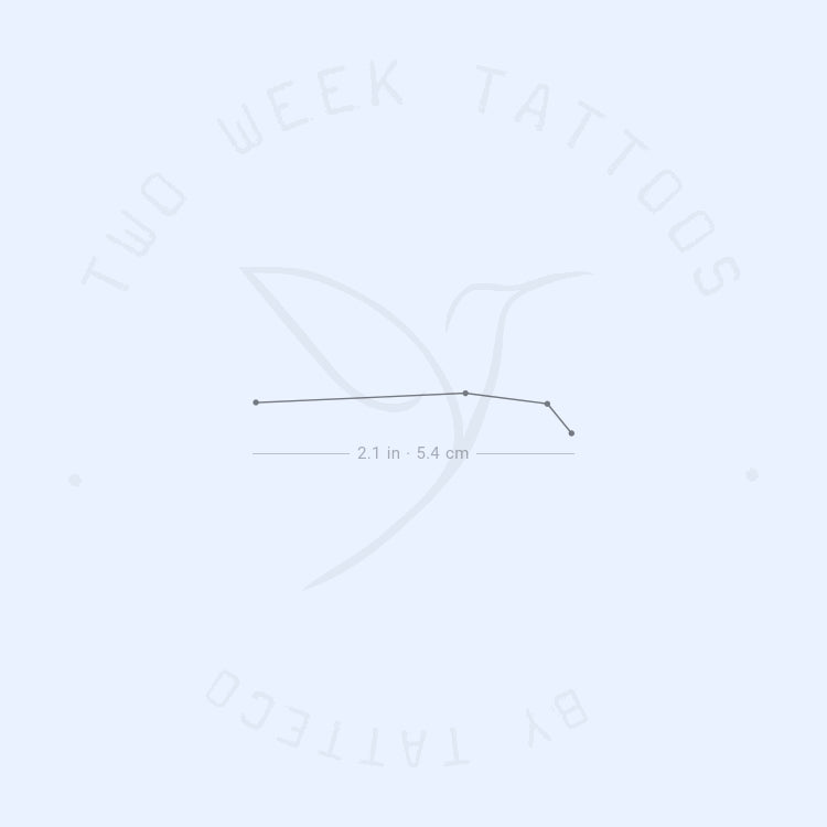 Tatuaje semipermanente de la constelación de Aries (juego de 2)