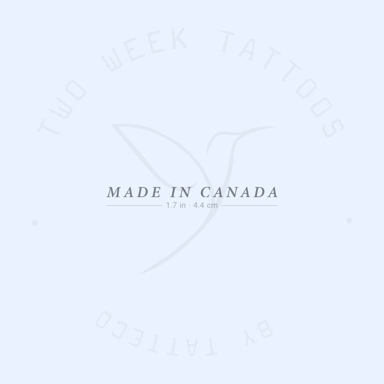 Tatuaje semipermanente hecho en Canadá - Juego de 2