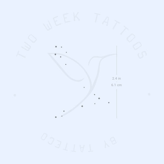 Minimalist Pisces Constellation Semi-Permanent Tattoo - Set of 2