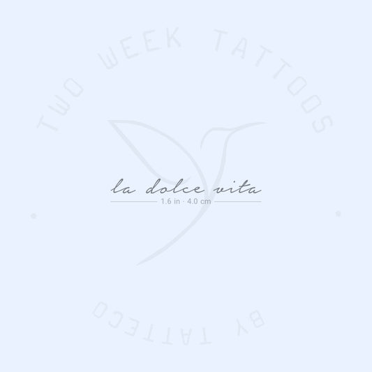 Tatuaje semipermanente La Dolce Vita - Juego de 2