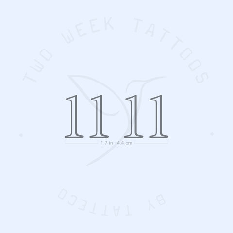 11 11 Aniston Semi-Permanent Tattoo - Set of 2