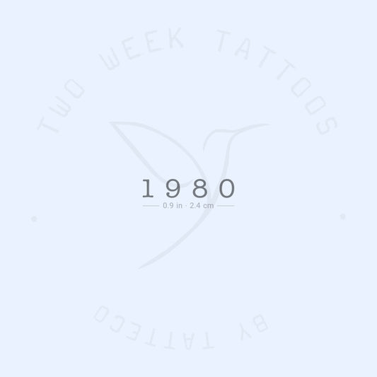 Tatuaje semipermanente de 1980 - Juego de 2