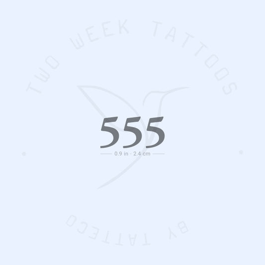 555 Semi-Permanent Tattoo - Set of 2
