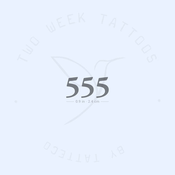 555 Semi-Permanent Tattoo - Set of 2