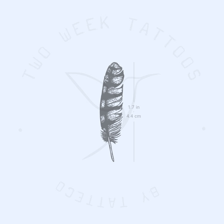 Small Feather Semi-Permanent Tattoo - Set of 2