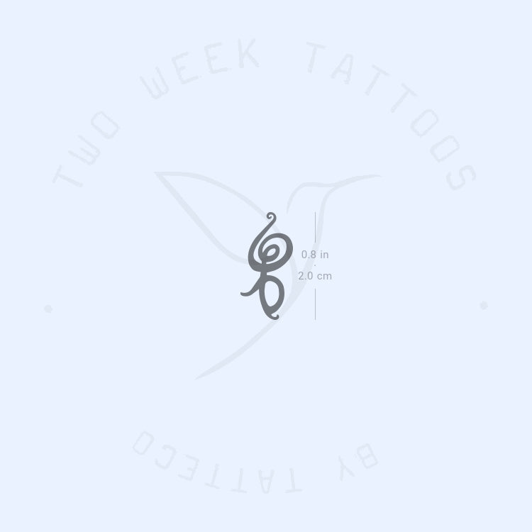 Hakuna Matata Symbol Semi-Permanent Tattoo - Set of 2