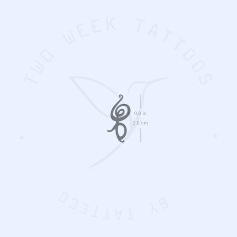 Hakuna Matata Symbol Semi-Permanent Tattoo - Set of 2