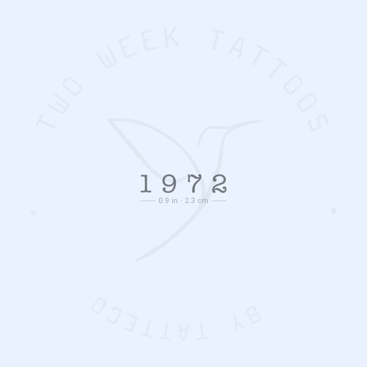 1972 Semi-Permanent Tattoo - Set of 2