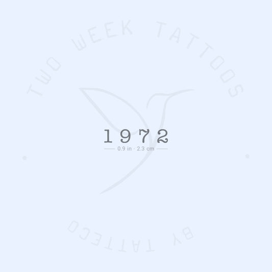 Tatuaje semipermanente de 1972 - Juego de 2