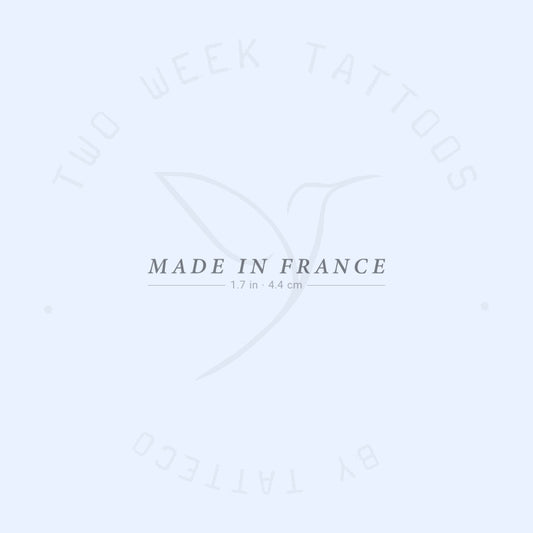 Made In France Semi-Permanent Tattoo - Set of 2