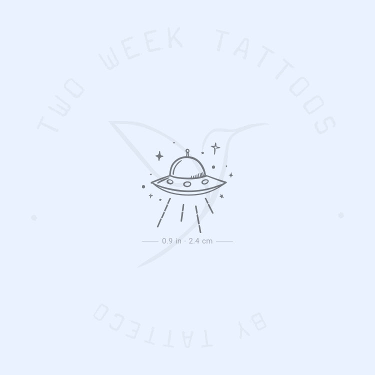 UFO Semi-Permanent Tattoo - Set of 2