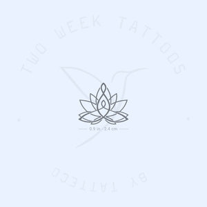 Motherhood Lotus Semi-Permanent Tattoo - Set of 2