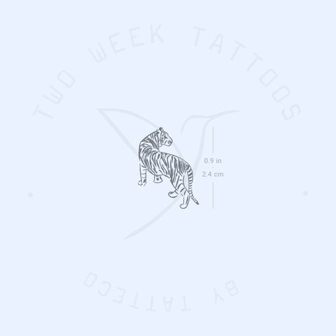 Tiger Semi-Permanent Tattoo - Set of 2