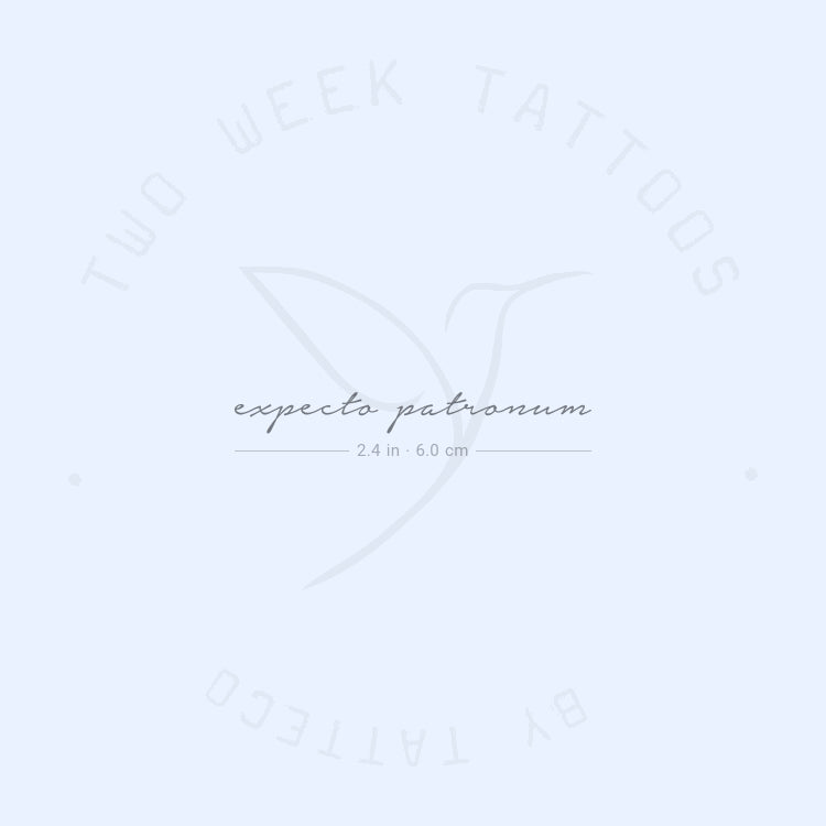 Expecto Patronum Semi-Permanent Tattoo - Set of 2