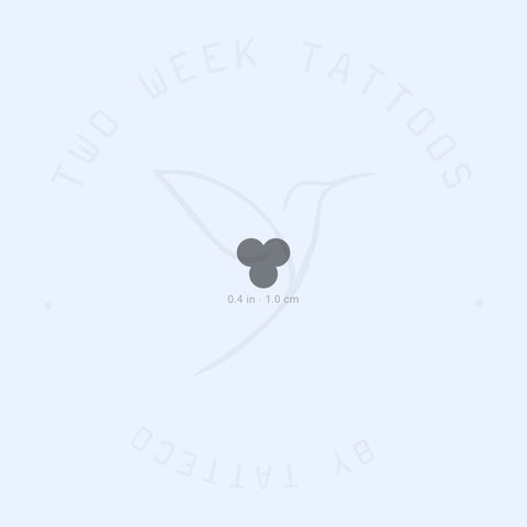 Small Trefoil Semi-Permanent Tattoo - Set of 2