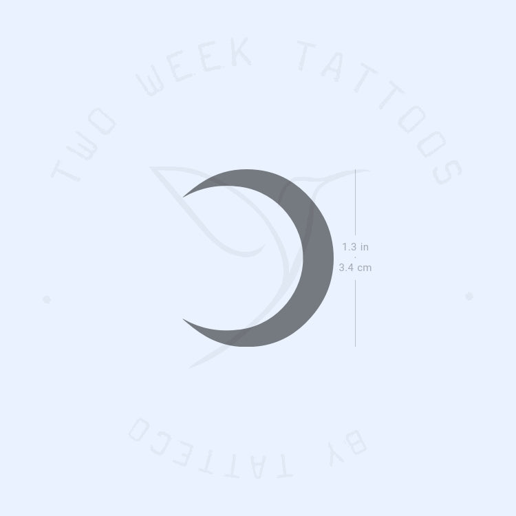Crescent Semi-Permanent Tattoo - Set of 2