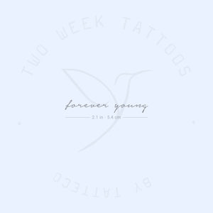 Forever Young Semi-Permanent Tattoo - Set of 2