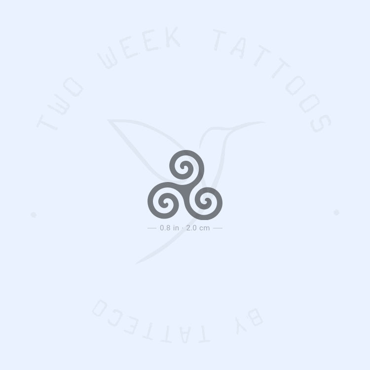 Tatuaje semipermanente de trisquel - Juego de 2