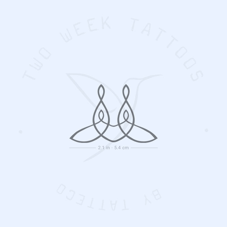Family Forever Symbol Semi-Permanent Tattoo - Set of 2