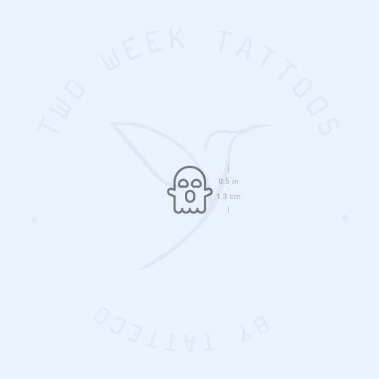 Tiny Ghost Semi-Permanent Tattoo - Set of 2