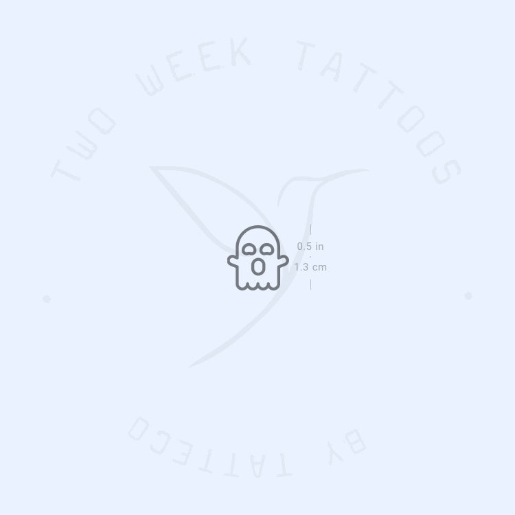 Tiny Ghost Semi-Permanent Tattoo - Set of 2