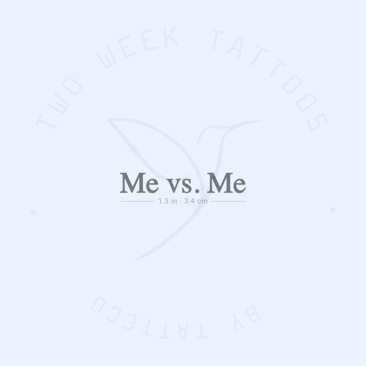 Me Vs. Me Semi-Permanent Tattoo - Set of 2