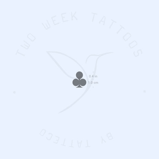 Tatuaje semipermanente de tréboles - Juego de 2
