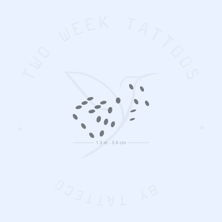 Minimalist Dice Semi-Permanent Tattoo - Set of 2