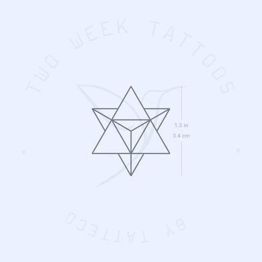 Tatuaje semipermanente Merkaba - Juego de 2