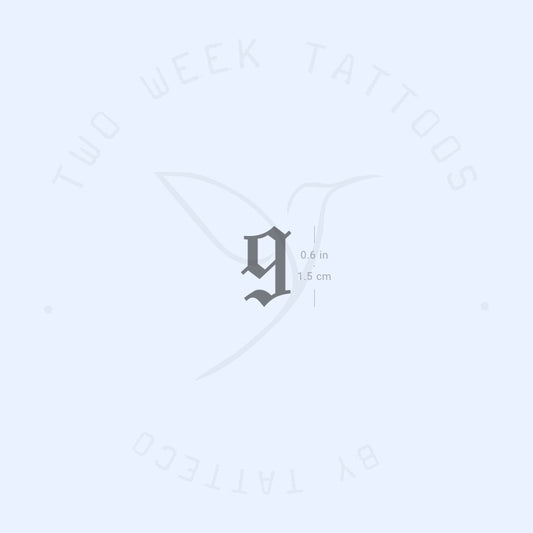 Gothic Nine Semi-Permanent Tattoo - Set of 2