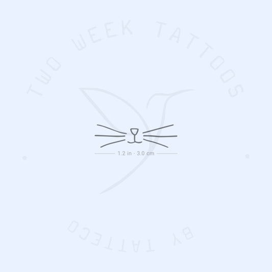 Cat Whiskers Semi-Permanent Tattoo - Set of 2