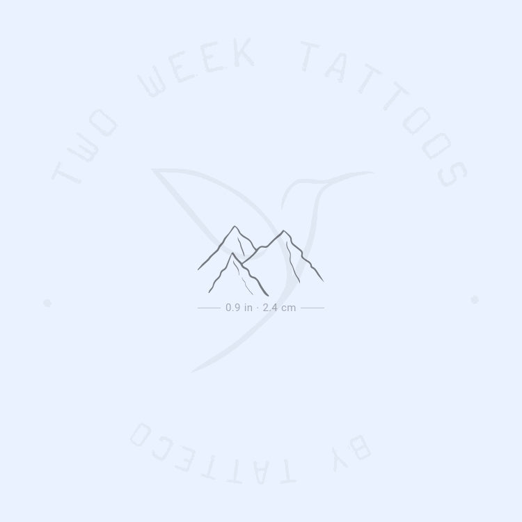 Mountain Glacier Semi-Permanent Tattoo - Set of 2