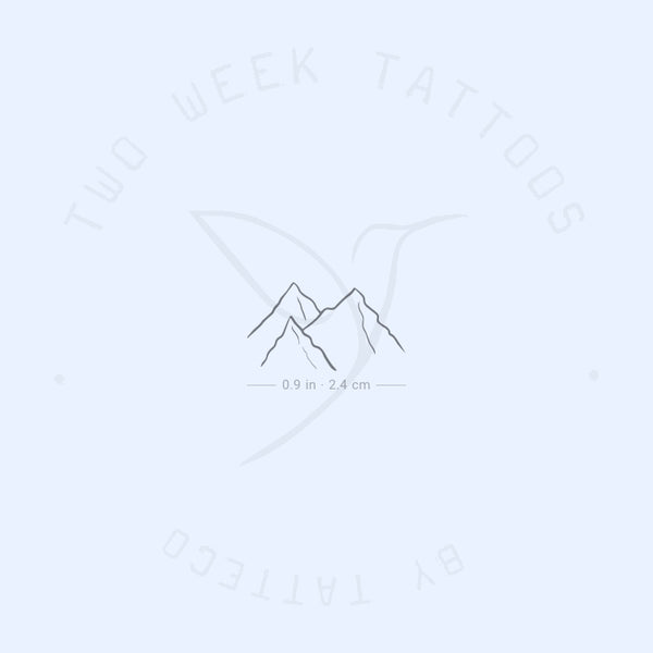 Mountain Glacier Semi-Permanent Tattoo - Set of 2