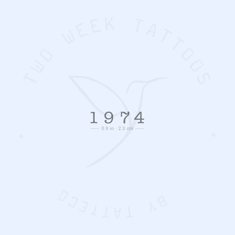Tatuaje semipermanente de 1974 - Juego de 2