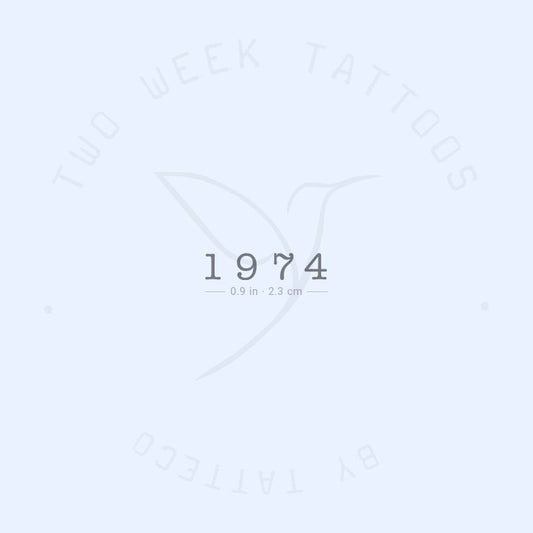 Tatuaje semipermanente de 1974 - Juego de 2