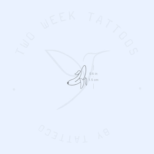 Tatuaje semipermanente de plátano - Juego de 2