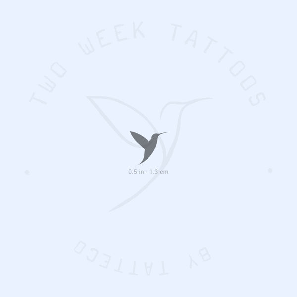 Small Tatteco Hummingbird Semi-Permanent Tattoo - Set of 2